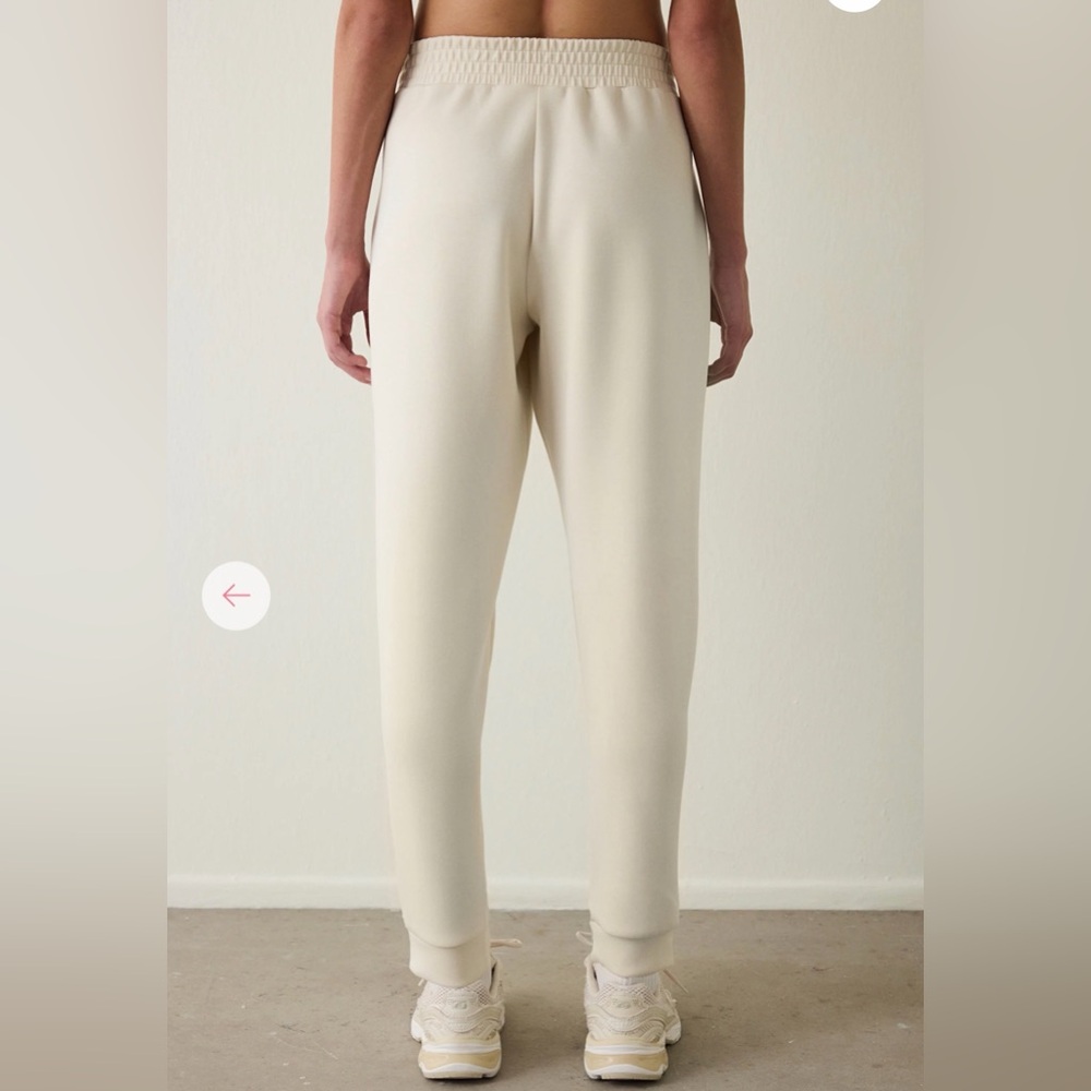 Slim High-Rise Cream Ponte Pants size XS/S - Picture 3 of 10